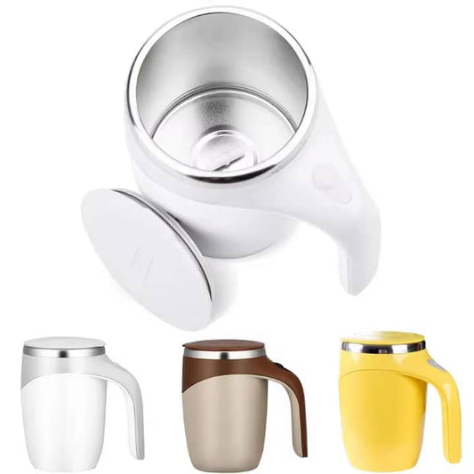 Tasse Mélangeuse Automatique en Acier Inoxydable – Mélange Rapide pour Café, Thé et Boissons Protéinées