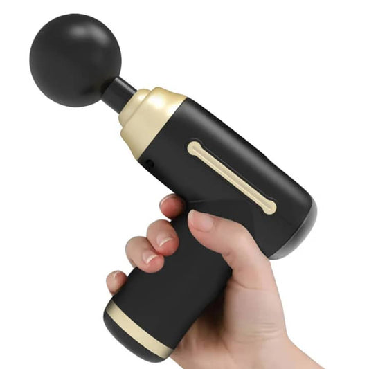 Pistolet de Massage Musculaire Sans Fil – 6 Niveaux & 4 Têtes Interchangeables
