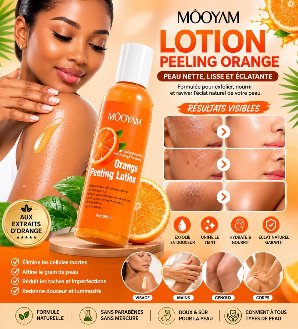 Orange Peeling Lotion – Exfoliation Douce & Éclat Naturel