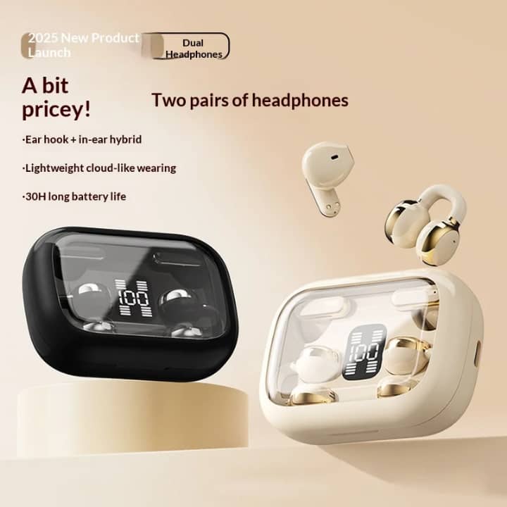 🎧 Écouteurs Bluetooth Q10 pour Couple – Partagez Votre Musique à Deux ❤️