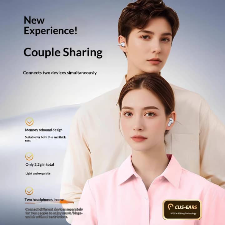 🎧 Écouteurs Bluetooth Q10 pour Couple – Partagez Votre Musique à Deux ❤️